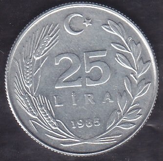 1985 Yılı 25 Lira Çilaltı