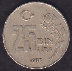 1996 Yılı 25000 Lira