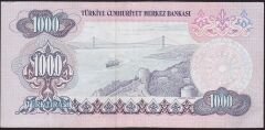 6.Emisyon 1.Tertip 1000 Lira A68 124074 Çok Temiz+