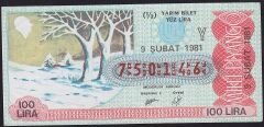 1981 9 Şubat Yarım Bilet - Y Serisi