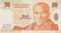 8.Emisyon 50 YTL F51 060564 Ççt+
