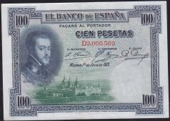 İspanya 100 Pesetas 1925 Çok Temiz+