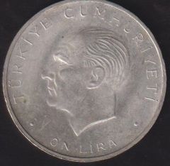 1960 Yılı 10 Lira - Hakimiyet Milletindir İhtilal Gümüş ( 15 Gram )