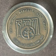 1996 YILI 400000 LİRA HABİTAT KIZ KULESİ BRONZ ÇİL