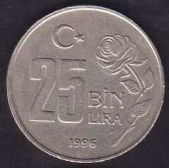 1996 Yılı 25000 Lira