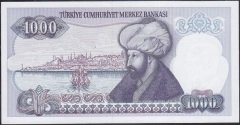 7.Emisyon 2.Tertip 1000 Lira J12 969074 Çil