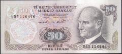 6.Emisyon 1.Tertip 50 Lira G55 126446 Çilaltı