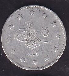 1293/27 Abdulhamid 2 Kuruş Gümüş