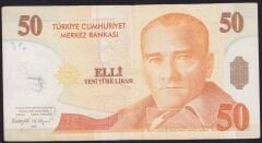 8.Emisyon 50 YTL A58 407117 Çok Temiz