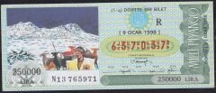 1998 9 Ocak Çeyrek Bilet - R Serisi