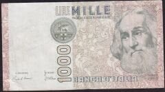 İtalya 1000 Lire 1982 Çok Temiz+ Pick 109a