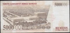 7.Emisyon 5 000 000 Lira E75 598334 Temiz