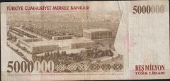 7.Emisyon 5 000 000 Lira K52 621400 Çok Temiz+