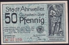 Almanya 50 Pfennig Notgeld 1921 Çil