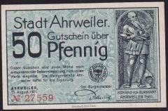 Almanya 50 Pfennig Notgeld 1921 Çil