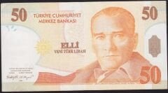 8.Emisyon 50 YTL A60 703790 Çok Temiz+