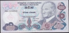 6.Emisyon 1.Tertip 1000 Lira A41 320914 Çok Temiz+
