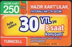 Turkcell Hazır Kart 250 Kontör 2009