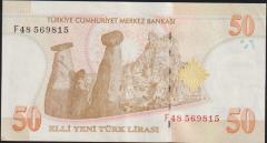 8.Emisyon 50 YTL F48 569815 Ççt Çilaltı