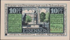 Almanya 10 Pfennig Notgeld 1921 Çil