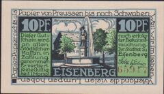 Almanya 10 Pfennig Notgeld 1921 Çil
