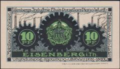 Almanya 10 Pfennig Notgeld 1921 Çil