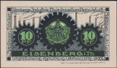 Almanya 10 Pfennig Notgeld 1921 Çil