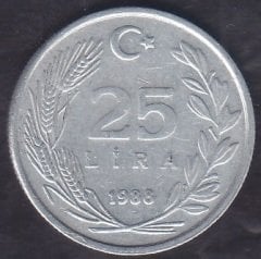 1988 Yılı 25 Lira