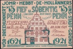 ALMANYA 75 PFENNİG NOTGELD 1921 ÇİL