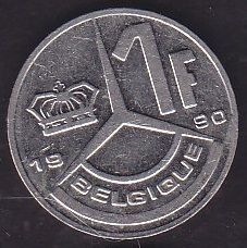 Belçika 1 Frank 1990