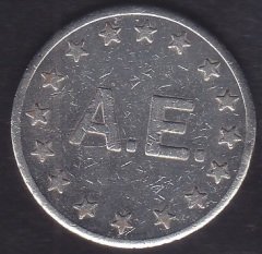 A.E YAZILI JETON eski para alan yerler