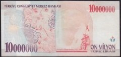 7.EMİSYON 10 000 000 LİRA A69 921285 ÇÇT +