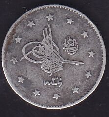 1293/30 Abdulhamid 2 Kuruş Gümüş