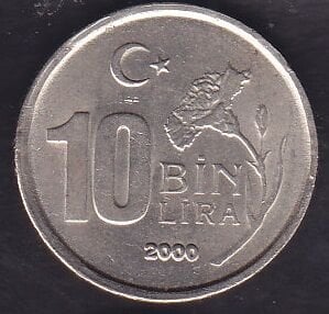 2000 Yılı 10.000 Lira