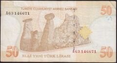8.Emisyon 50 YTL A63 146671 Çok Temiz