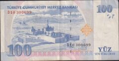 8.Emisyon 100 YTL D10 300699 Çok Temiz