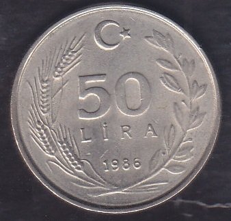1986 Yılı 50 Lira Çilaltı