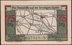 ALMANYA 75 PFENNİG NOTGELD 1921 ÇİL