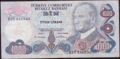 6.Emisyon 1.Tertip 1000 Lira B25 432550 Çok Temiz