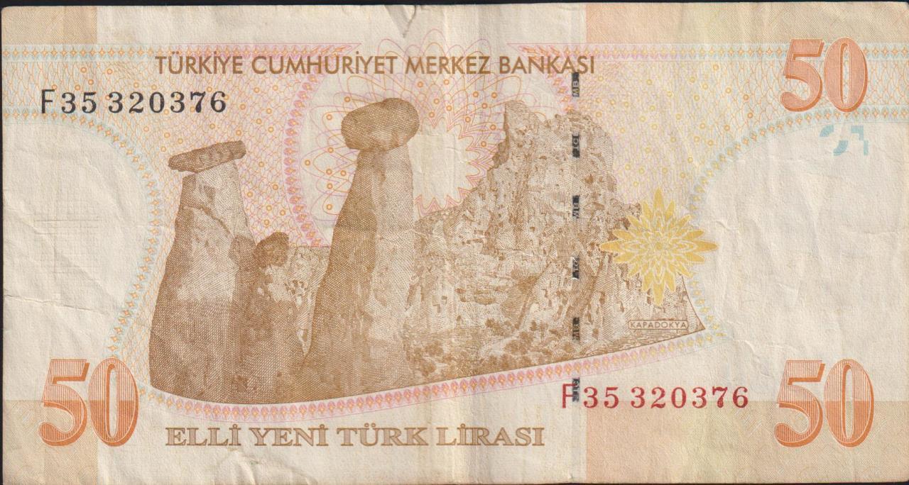8.Emisyon 50 YTL F35 320376 Temiz