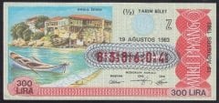 1983 19 AĞUSTOS YARIM BİLET Z SERİSİ