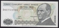 7.EMİSYON 2.TERTİP 10 LİRA D60 723788 ÇÇT +