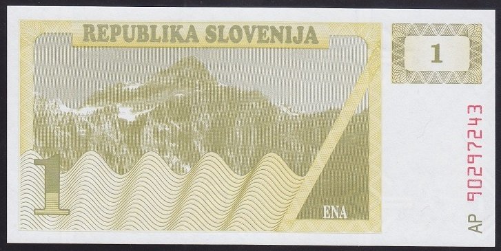 Slovenya 1 Tolar 1990 ÇİL Pick 1a