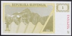 Slovenya 1 Tolar 1990 ÇİL Pick 1a