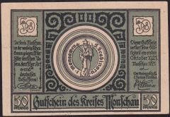 Almanya 50 Pfennig Notgeld 1921 Çil