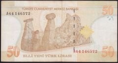 8.Emisyon 50 YTL A64 146572 Çok Temiz