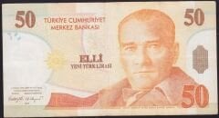 8.Emisyon 50 YTL A64 146572 Çok Temiz