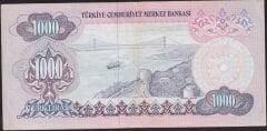 6.Emisyon 1.Tertip 1000 Lira A26 074591 Çok Temiz+