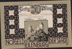 Almanya 50 Pfennig Notgeld 1921 Çil