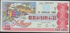 1982 31 Aralık Yarım Bilet - Y Serisi